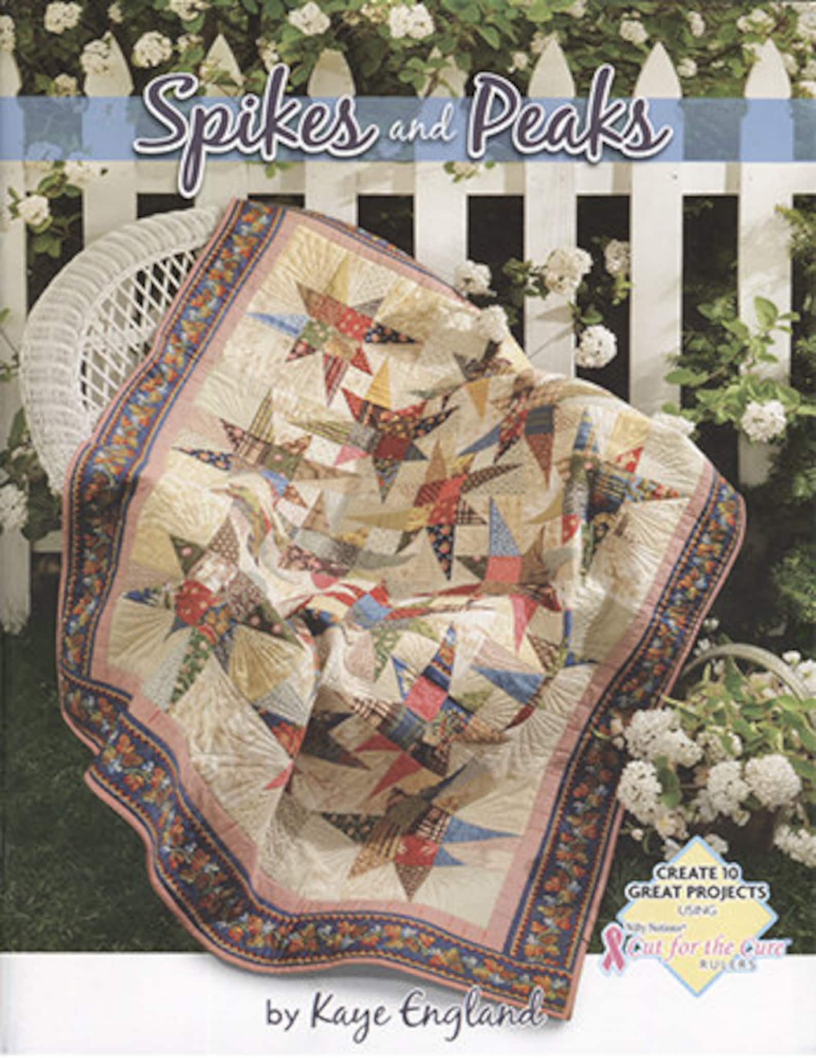Spikes and Peaks Kaye England Quilt Patterns To Sew Nifty Etsy