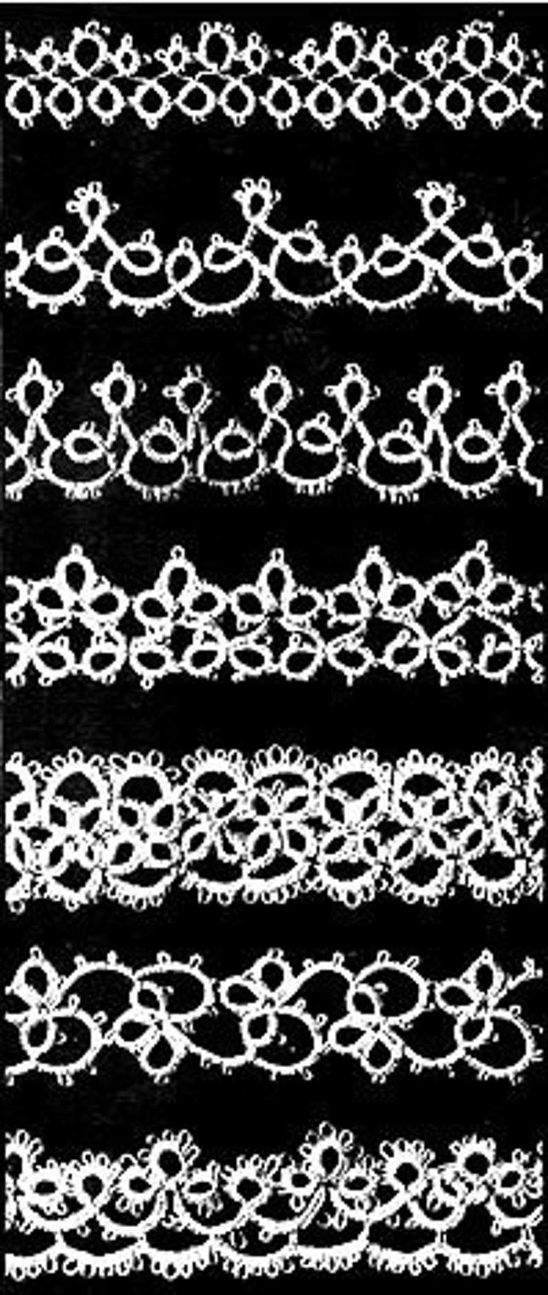 Lacis Publications Tatting Designs From Victorian Lace Craft Etsy