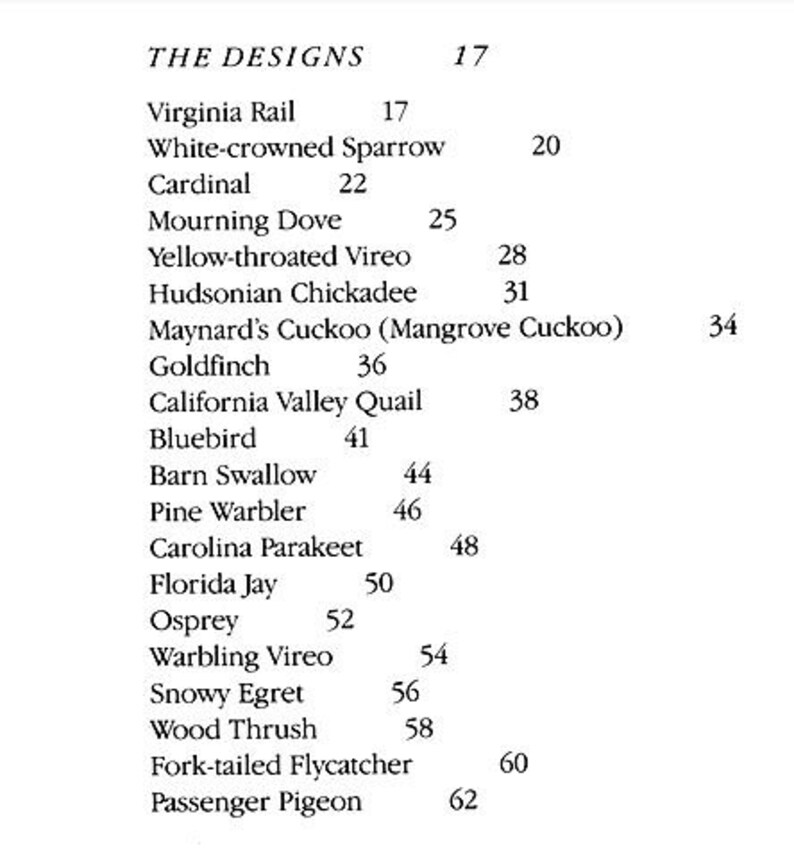 Dover Needlework Series Audubon Birds In Cross Stitch Ginnie Thompson Charted Design Needlework Bird Pattern Book Linen Patterns To Stitch
