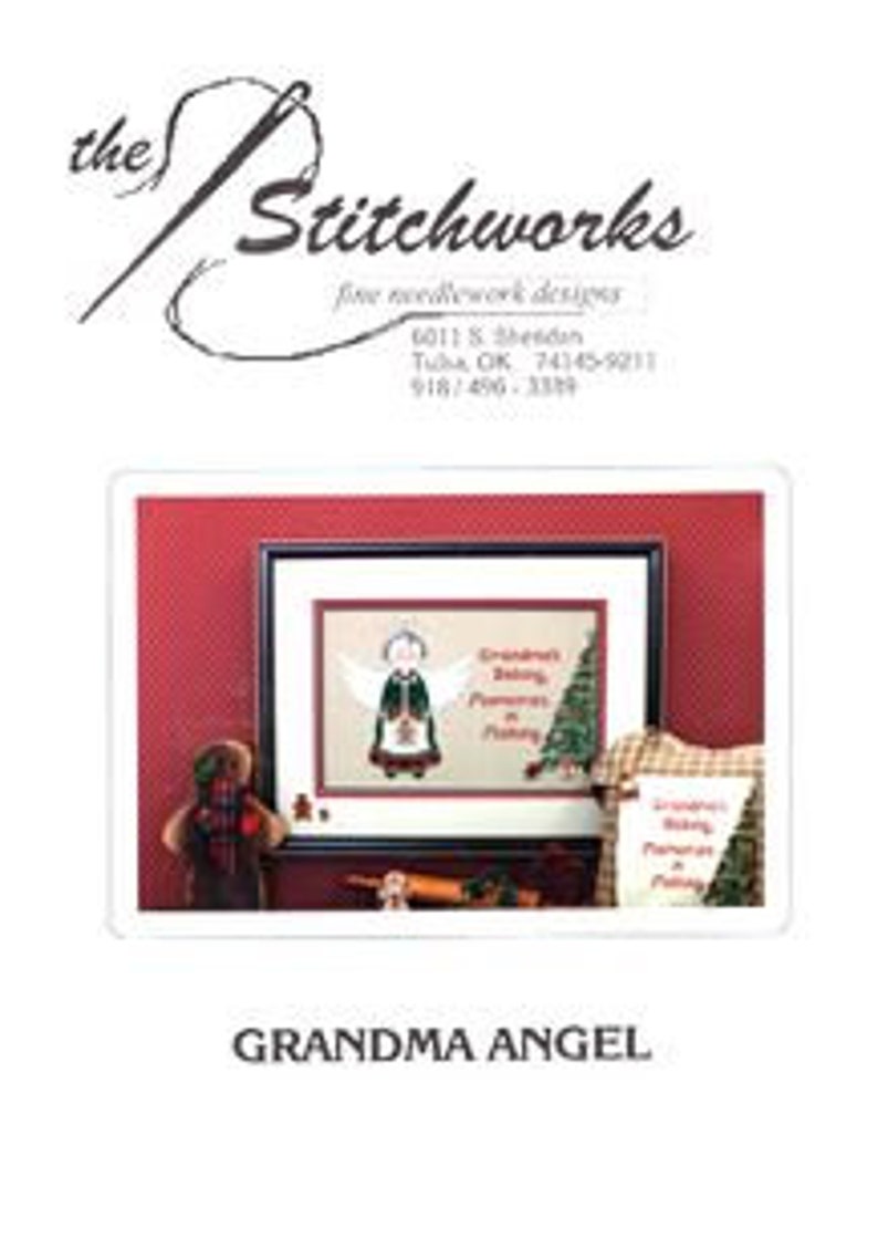 Stitchworks Grandma Angel Sampler Gathering Angel Series Counted Cross Stitch Pattern Book Charted Design Needlework Rare Out Of Print Craft Supplies Tools Kits How To Autorentreff Badcamberg De