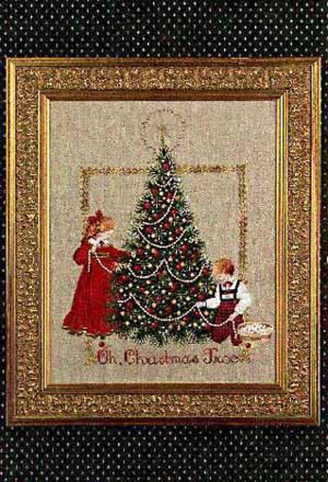 Lavender and Lace Oh Christmas Tree Counted Cross Stitch | Etsy