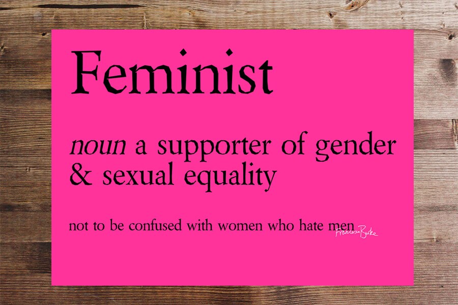 Feminist Definition Printable Digital Download Art Print Etsy