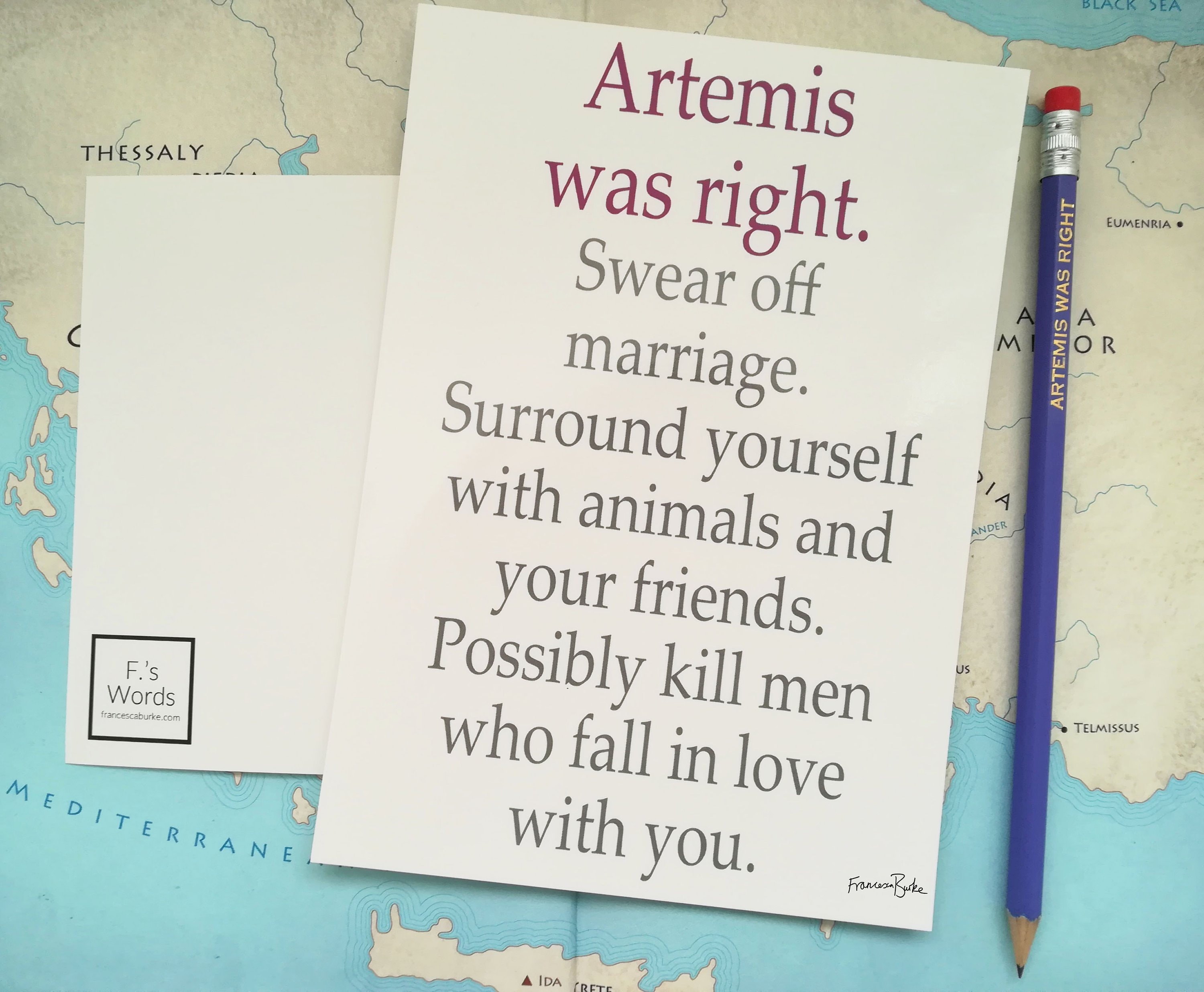 Artemis Was Right | Funny Feminist Friendship, Anti-Valentine, Galent…