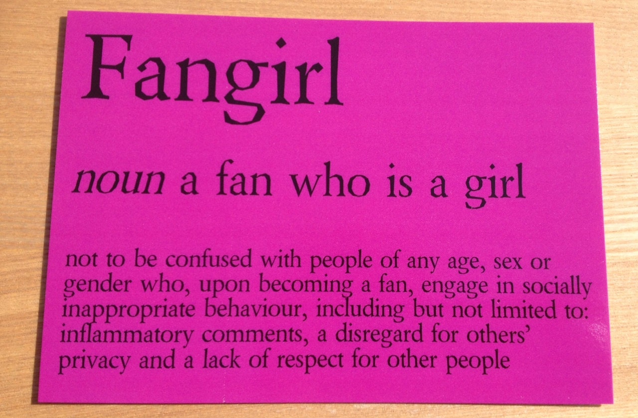 Fangirl Definition Funny Fandom Art Print Fandom Gift Etsy
