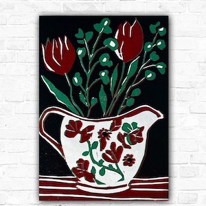 Tulips in jug