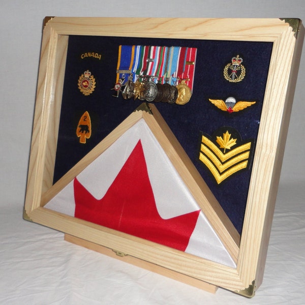 Drapeau Shadow box Display Case / médailles afficher / drapeau affichage