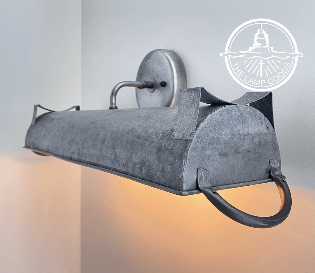 Farmhouse Dome Wall Vanity Bathroom Light Fixture 24 Rustic Flush Mount Farm Sconce Lighting