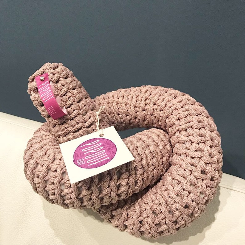 Door draft stopper crochet unique gifts handmade in Italy image 8