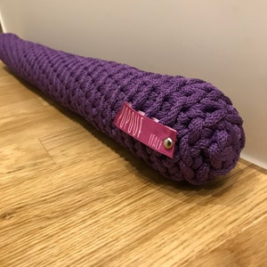 Door draft stopper crochet unique gifts handmade in Italy image 7