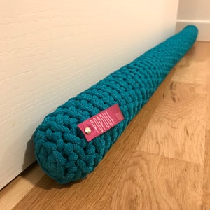 Door draft stopper crochet unique gifts handmade in Italy image 6