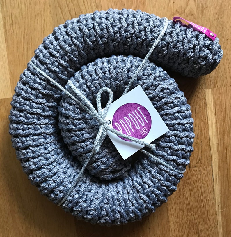 Door draft stopper crochet unique gifts handmade in Italy Etsy