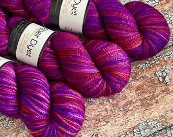 Squish Dyet - Ultra Fine Superwash Merino! -   Orchard Harvest - Free Shipping!