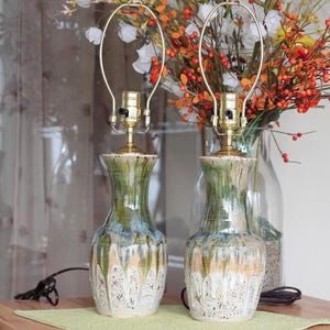 Handmade, wheel thrown ceramic table lamp base
