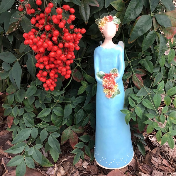 handcrafted ceramic angel