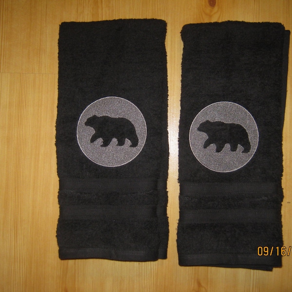 Rustic Cabin Hand Towels Etsy