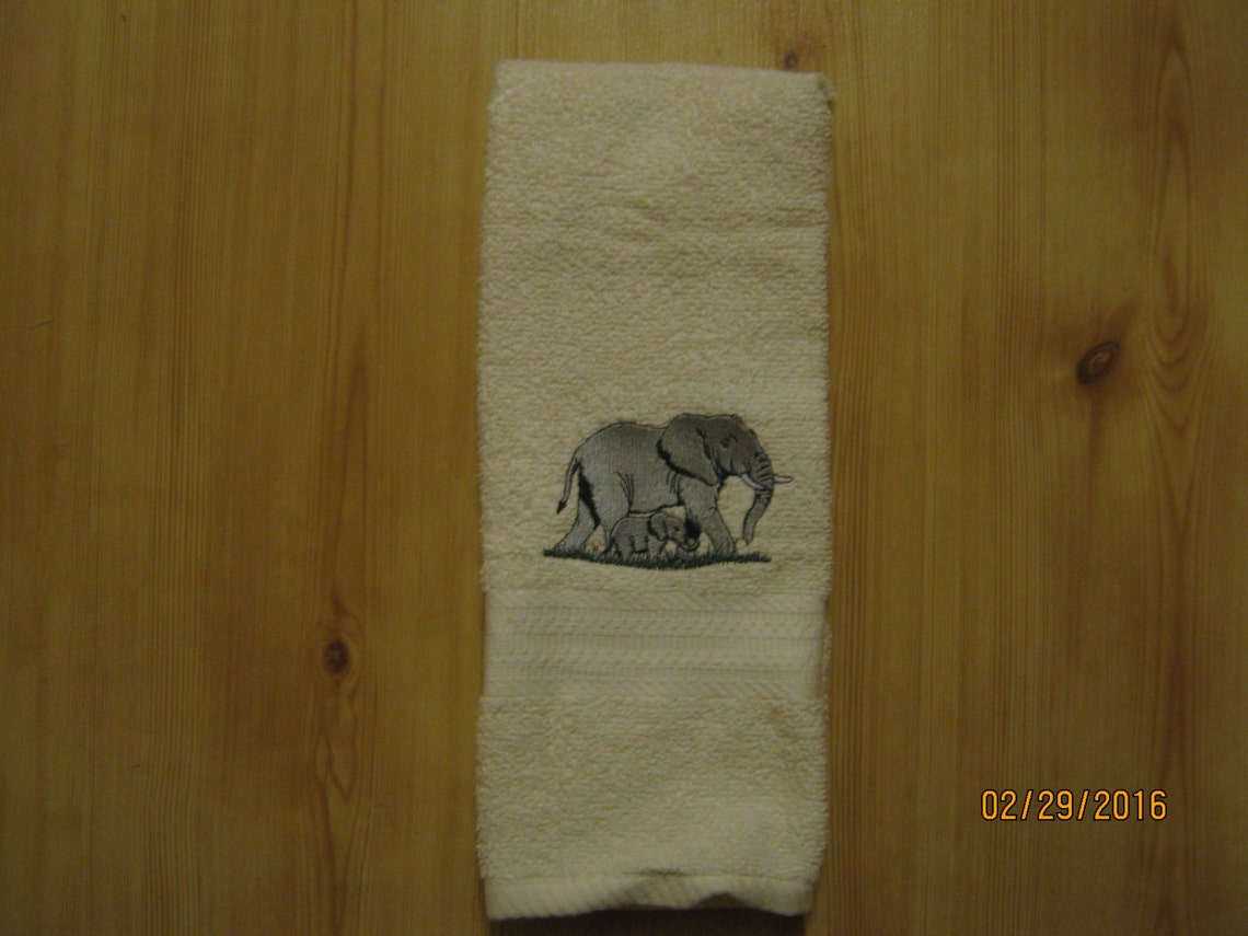 ELEPHANT Hand Towel Cream/ivory Color Etsy