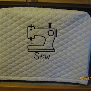 Sewing Machine appliance cover, dust cover Choose fabric color & thread color