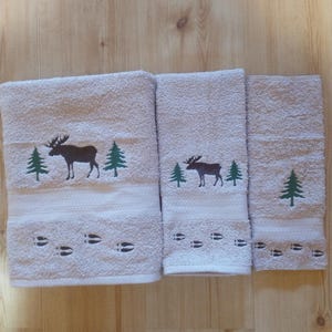 Moose & Tree's  3 Piece Towel Set, Choose with Tracks or No Tracks