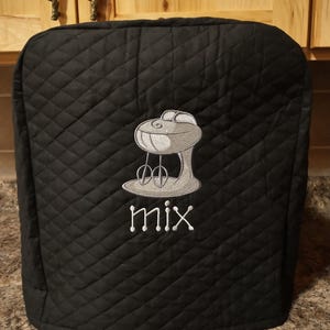 Mixer cover, 4 sizes, 5 Colors  &  2 designs to choose from,  Will fit most Kitchen Aid mixers, including the New MINI