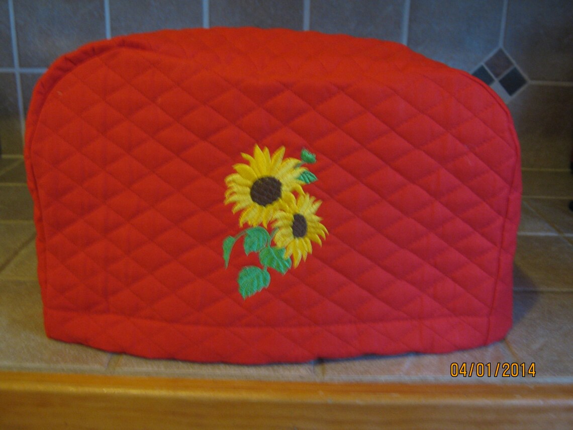Sunflowers 2 or 4 Slice Toaster Cover Choose From 5 Colors Etsy