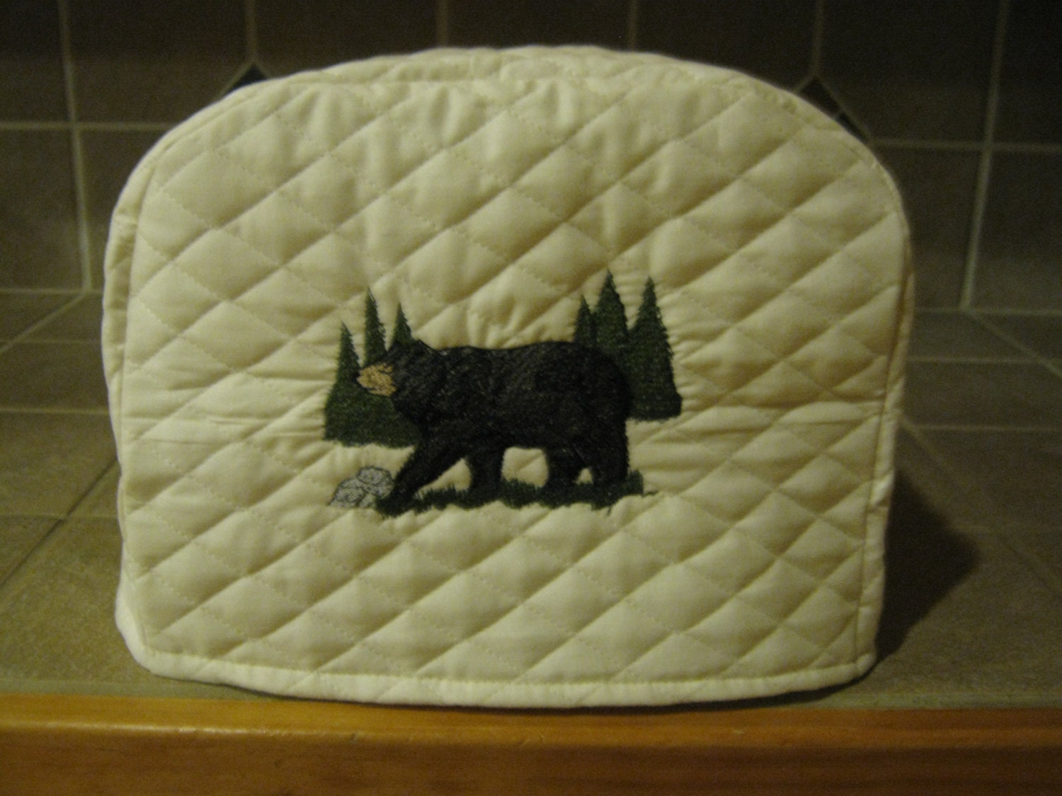 2 or 4 Slice Black Bear Toaster Cover Etsy