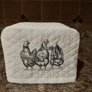 Toaster Cover 2 or 4 Slice with chicken behinds Design