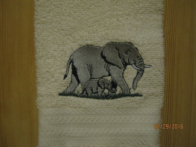 ELEPHANT Hand Towel Cream/Ivory Color Etsy