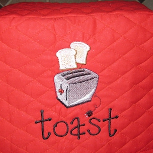 Toaster Cover 2 or 4 Slice, Choose from 5 colors