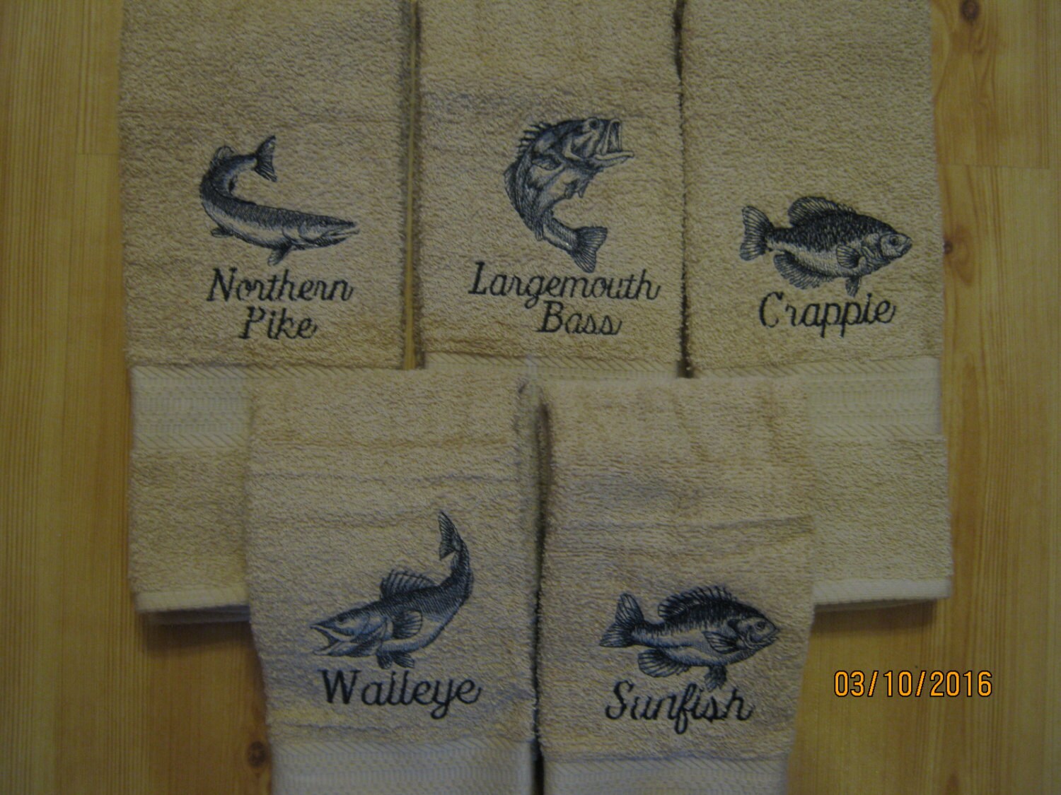 New Fish Hand Towels Choose Walleye Crappie Sunfish Etsy
