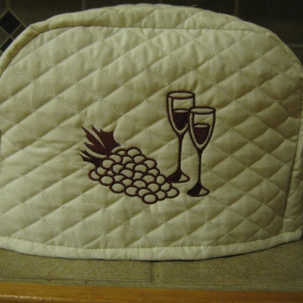 2 or 4 slice Wine Themed Toaster Cover