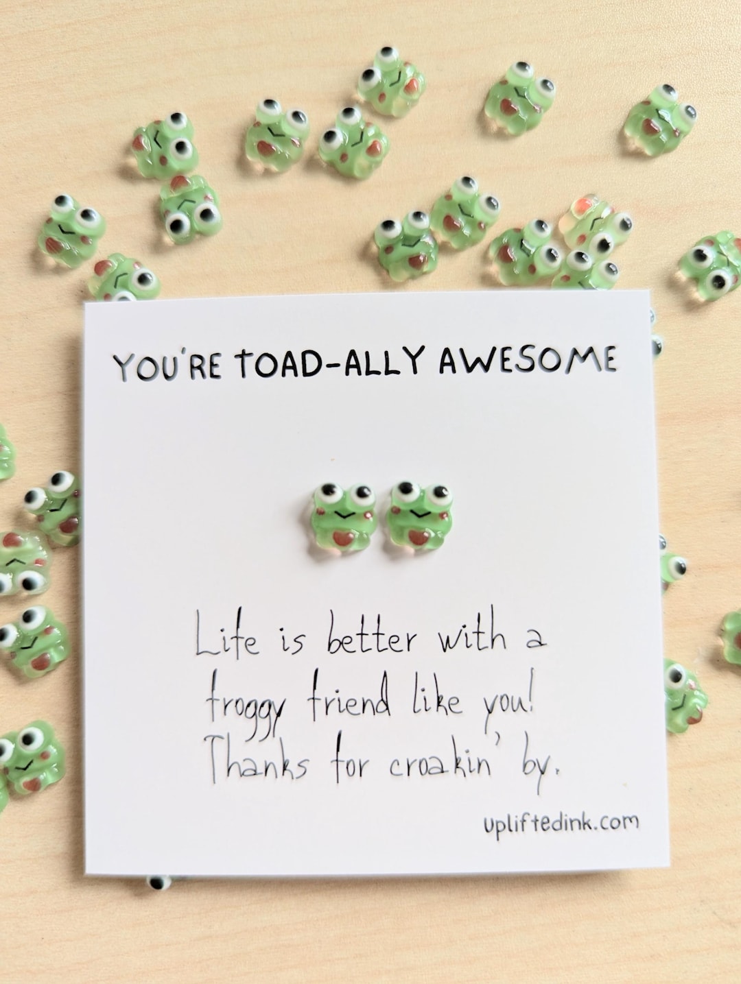 Note Toad You're Toad-ally Awesome Mini Card – Cute Thank You Gift for Best ...