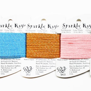 Sparkle Rays Thread, Sparkle Rays Thread, Rainbow Gallery Sparkle Rays Thread, Rainbow Gallery Threads, Metallic Ribbon Threads, Threads