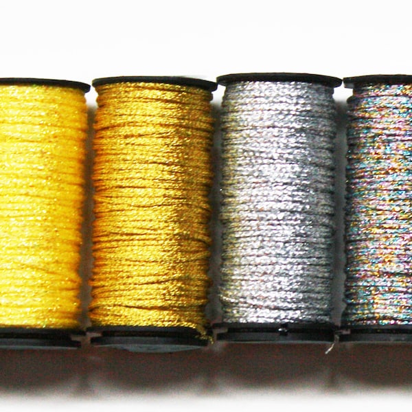 Kreinik Medium Braid 5.25 Each, Kreinik 16 Braid, Kreinik Metallic Braid, Scrapbooking Threads, Card Making, Jewelry Making, Metallic Thread