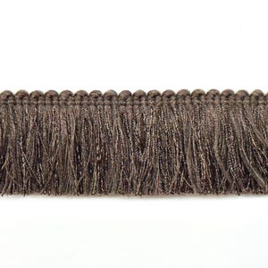 Brush Fringe, Dark Brown 2&quot; Conso International Brush Fringe, Craft Supplies, Scrapbooking Fringe, Home Decor Brush Fringe Trim, Craft Trim