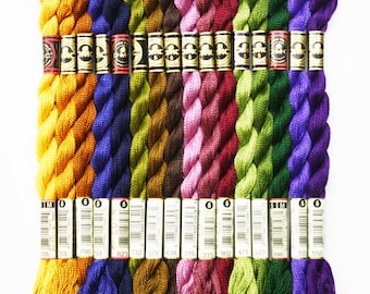 DMC Perle Cotton Thread, Perle Cotton Size 5, DMC Threads, Needlework Threads, Cross-Stitch, Embroidery, Needlepoint Yarn, Cotton Threads