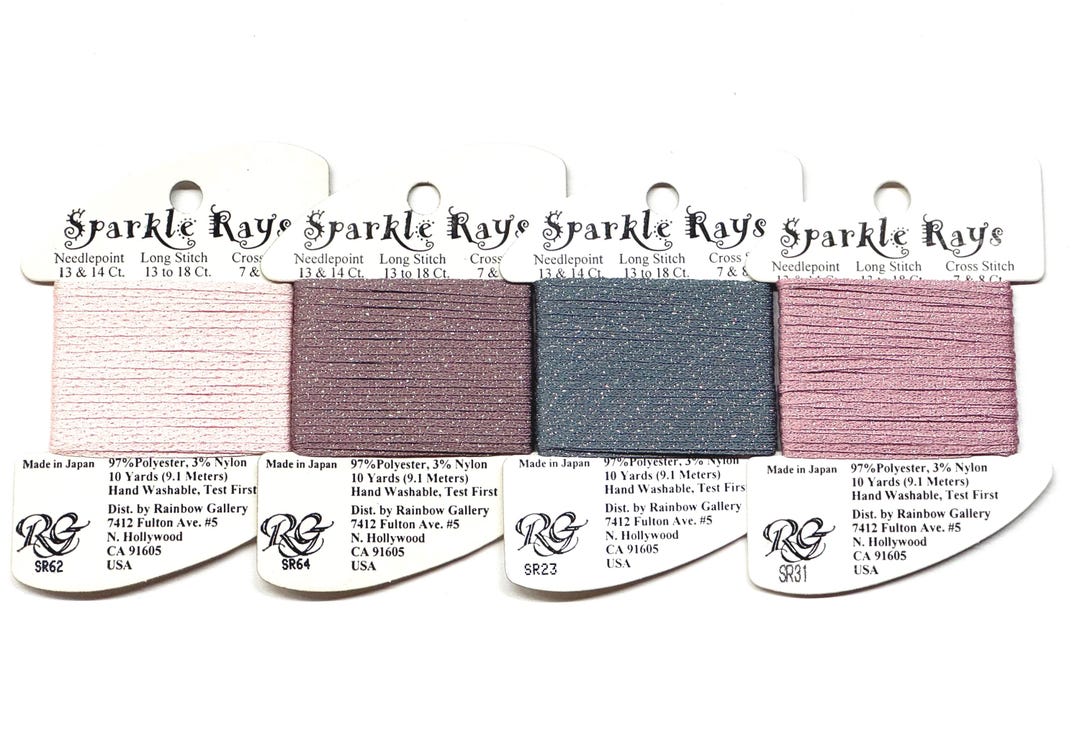 Sparkle Threads Sparkle Rays Thread 5.75 Each, Rainbow Gallery Sparkle Rays, Metallic ...