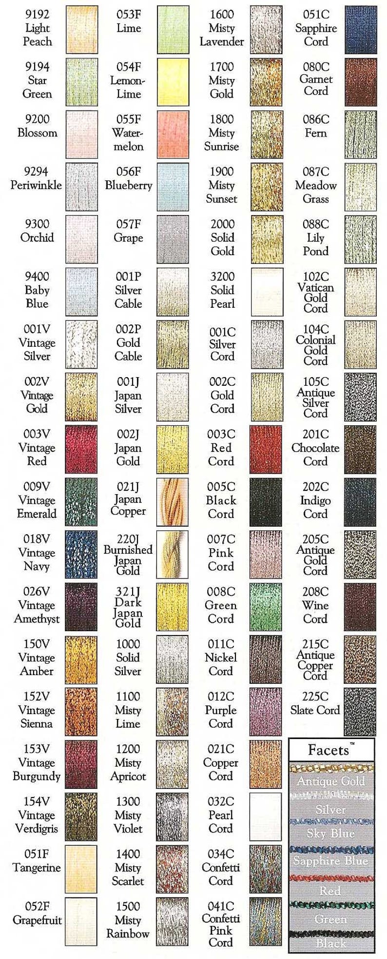 Scrapbooking Supplies Kreinik Metallic Braid 5.25 Each Kreinik Medium Braid Jewelry Making Supplies Metallic Braid Card Making Supplies