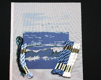 Needlepoint Kits, Needlework Kits, Beach Needlepoint, Needlepoint Ocean Designs, Needlepoint Beach Canvases, Seashore Needlepoint Kits