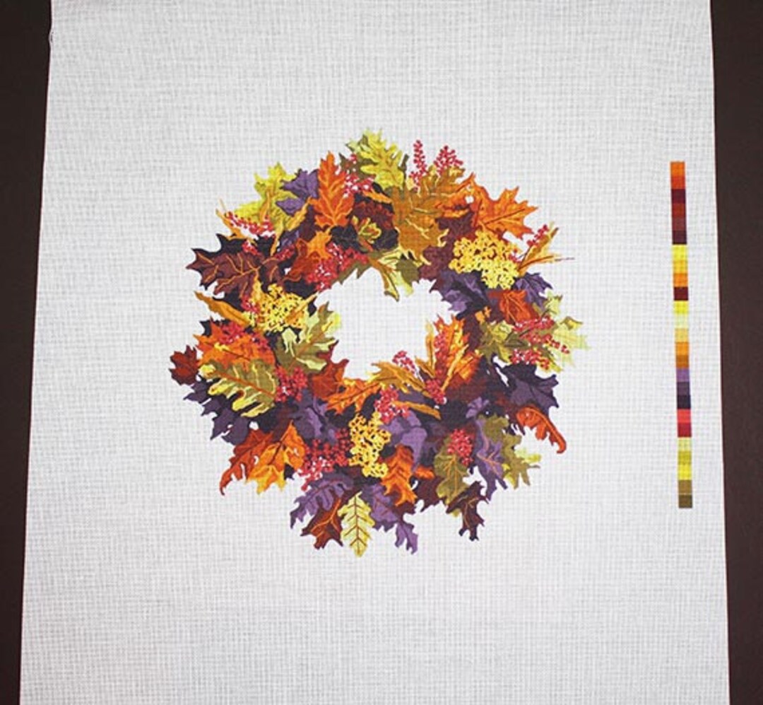 Needlepoint Wreath Needlepoint Designs Needlepoint Canvases Etsy
