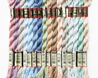 DMC Perle Cotton Skeins, Perle Cotton #5, Perle Cotton Size 5, DMC Threads, Needlework Yarn, Needlepoint Yarns, Needlework Threads, Perle
