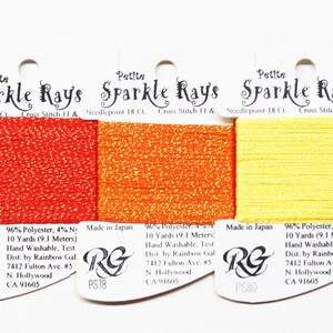 Petite Sparkle Rays Thread, Rainbow Gallery Petite Sparkle Rays, Rainbow Gallery Threads, Needlework, Metallic Threads, Needlepoint Yarns