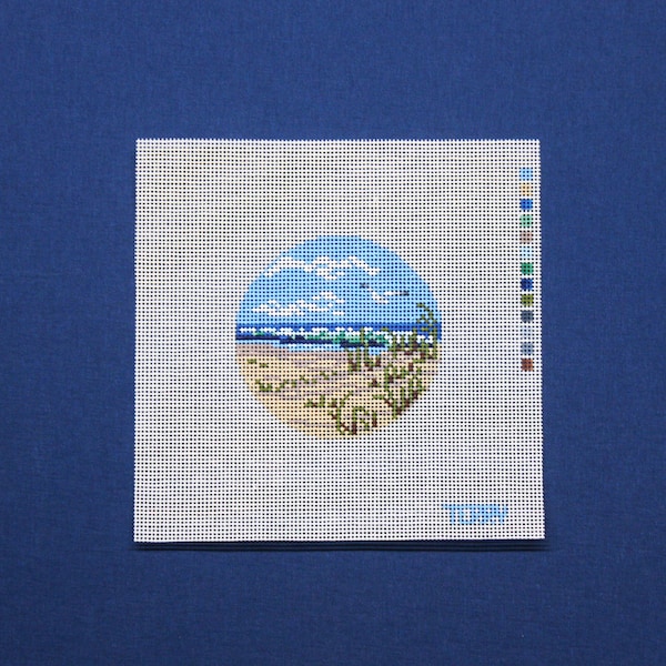 Beach Needlepoint Etsy