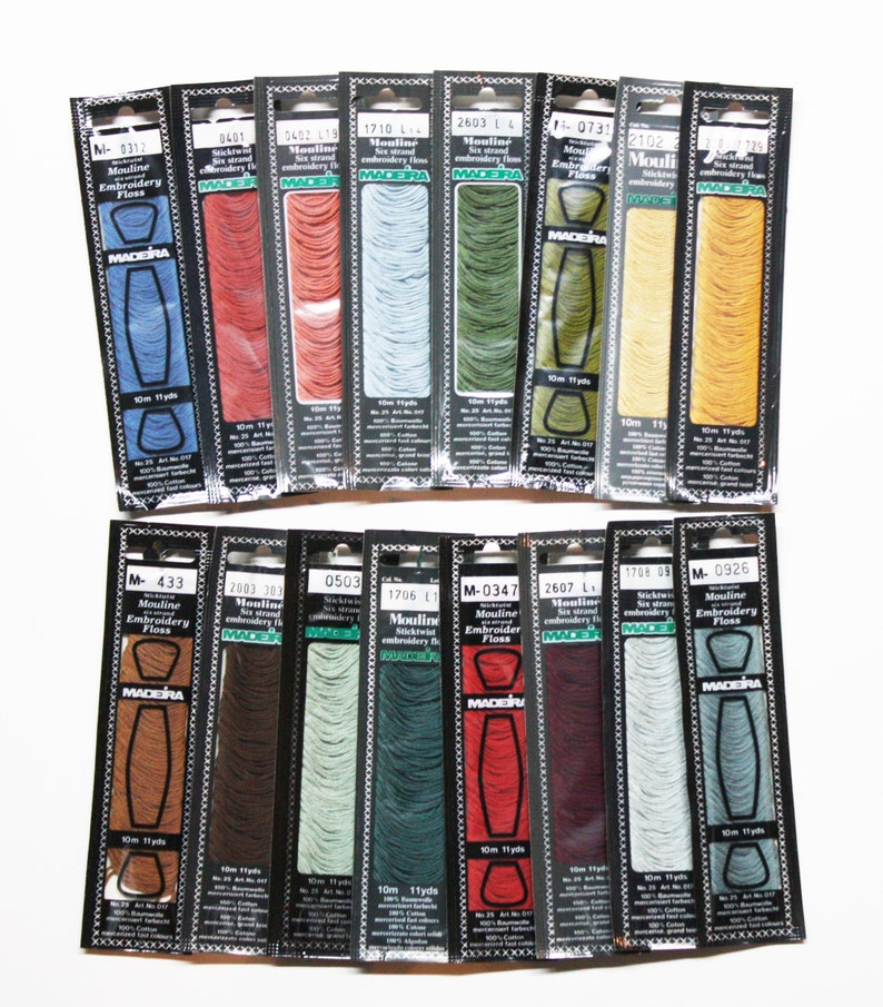 Madeira Embroidery Floss 6 Strand Embroidery Floss Madeira Etsy