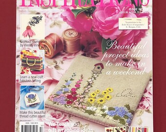 Inspirations Magazine Issue No. 53 2007, Embroidery Patterns, Silk Ribbon Needlework Designs, Rolled Fabric Roses How-To, Beading Designs