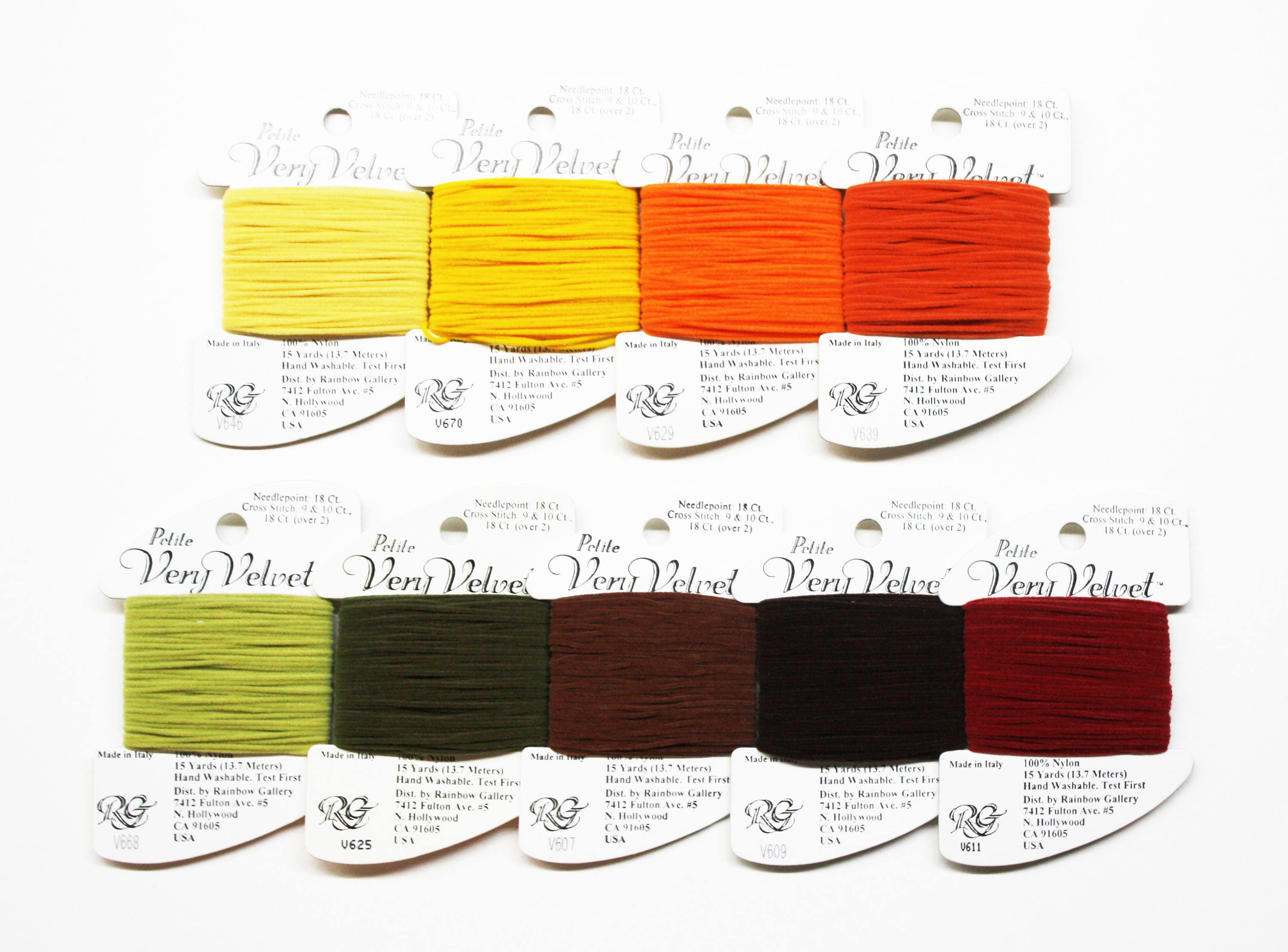 Petite Very Velvet 3.25 Each Needlework Yarn Rainbow Gallery Etsy