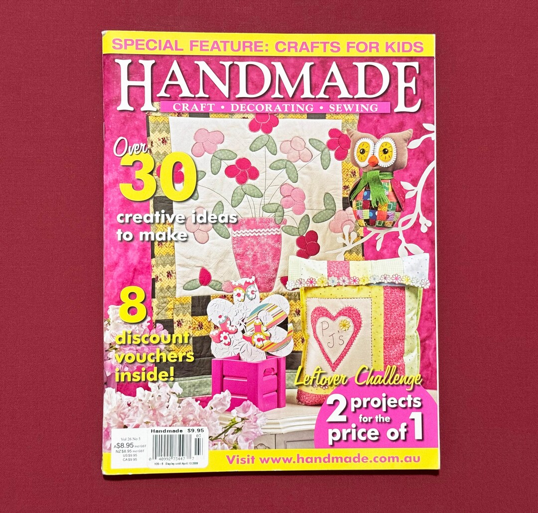 Handmade Magazine, Australian Craft Magazine, Stitchery Project ...