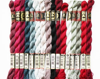 DMC Perle Cotton Skeins, Perle Cotton #5, Perle Cotton Size 5, Embroidery Threads, DMC Threads, Needlework Threads, Cross-Stitch Threads
