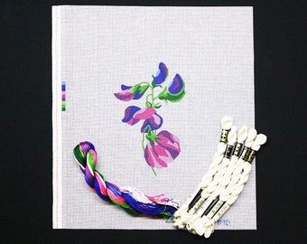 Needlepoint Kits, Sweet Peas Needlepoint Kit, Sweet Peas Needlework, Painted Needlepoint, Needlework Floral Kits, Needlepoint Flower Kits