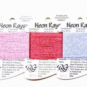 Neon Rays Plus Thread, Rainbow Gallery Neon Rays Plus, Cross-Stitch Threads, Embroidery Threads, Card Making Supplies, Needlework Threads