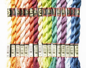 DMC Perle Cotton Yarn, Perle Cotton #3, Perle Cotton Size 3, DMC Threads, Cross-Stitch, Needlepoint, Needlework Threads, Embroidery